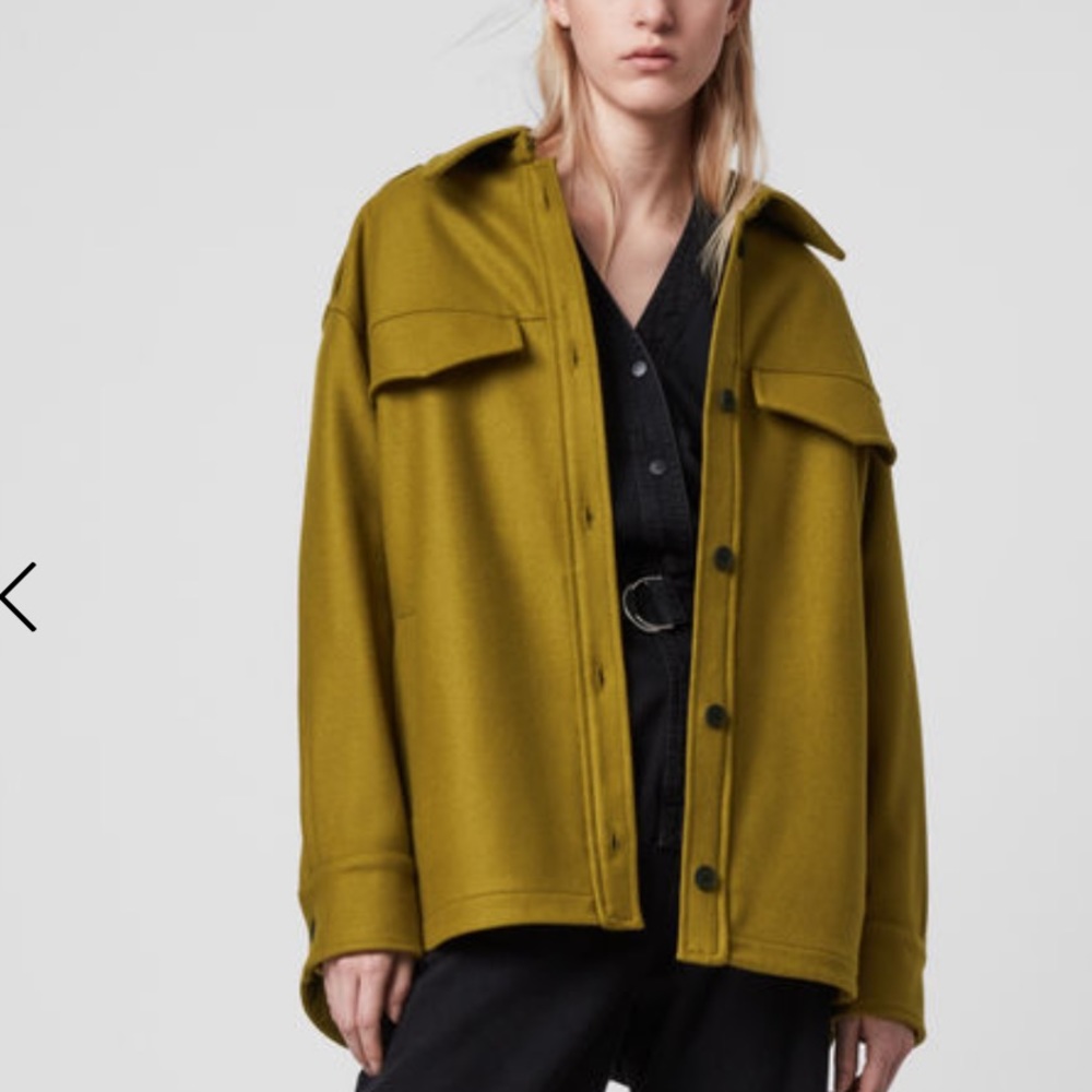 NWT Allsaints Emery Cashmere Blend Jacket size 0